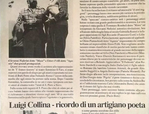 “I’FRANCO TIRATORE” SPETTACOLO TEATRALE DI SUCCESSO